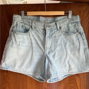 Old Navy Light Blue High-Rise Denim Shorts